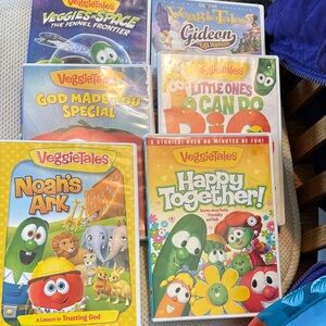 6 VeggieTale DVD Kids Movies
